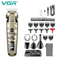 Набор для стрижки VGR 6 в 1 V-095, 16 насадок, LED display