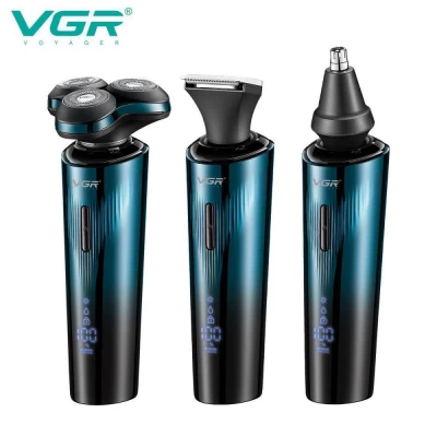Электробритва VGR 3 в 1 V-303, 3 насадки, IPX7, LED display Электробритва VGR 3 в 1 V-303, 3 насадки, IPX7, LED display