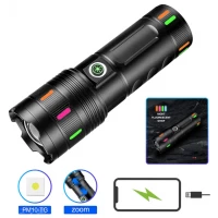 Фонарь NIGHT VISION FLUORESCENCE 701-PM10-TG, Li-Ion аккум., ЗУ Type-C, индикация заряда, zoom Фонарь NIGHT VISION FLUORESCENCE 701-PM10-TG, Li-Ion аккум., ЗУ Type-C, индикация заряда, zoom