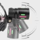 Фонарь налобный NIGHT VISION FLUORESCENCE 8083 1 РЕЖИМ WHITE LASER LED PM10-TG+COB, 2x18650, ЗУ Type-C, zoom