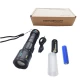 Фонарь NIGHT VISION FLUORESCENCE CA171-D 1 РЕЖИМ WHITE LASER LED PM10-TG, индикация заряда, 1x18650/3xAAA, ЗУ Type-C, zoom, Box