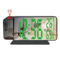 Часы сетевые проекционные VST-900S-4, зеленые, температура, влажность, USB