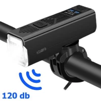Велофонарь с сигналом MT-007-T6, 450LM, Li-Ion аккум. (2200mAh), выносная кнопка, Waterproof, ЗУ Type-C