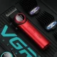 Аккумуляторная машинка для стрижки (clipper) VGR V-001 RED, 10 насадок, 9000 RPM, 4600 mAh, LED light, LED