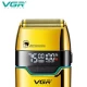 Электробритва VGR V-350 GOLD шейвер, двойное лезвие,  2 насадки, LED Display