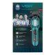 Аккумуляторная машинка для стрижки (clipper) VGR V-600 BLACK, 6 насадок, регулятор высоты, LED display, 7000 RPM