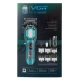 Аккумуляторная машинка для стрижки (clipper) VGR V-600 BLACK, 6 насадок, регулятор высоты, LED display, 7000 RPM