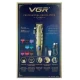 Аккумуляторная машинка для стрижки (clipper) VGR V-036, 8 насадок, LED display
