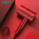 Фен профессиональный VGR V-431 RED, 2 уровня обдува, 2 уровня температуры, насадка-концентратор