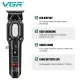 Триммер VGR V-900 BLACK, 4 насадки, LED display, 7000 RPM