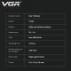 Триммер VGR V-942 BROWN, 4 насадки, LED display Триммер VGR V-942 BROWN, 4 насадки, LED display