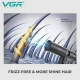Фен профессиональный VGR V-401 BLACK, 40 уровней обдува 70000 - 110000 RPM, 40 уровней температуры 60°C - 100°C, 3 насадки