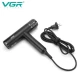 Фен профессиональный VGR V-427, 4 уровня обдува, 3 уровня температуры, 110000 RPM, 3 насадки