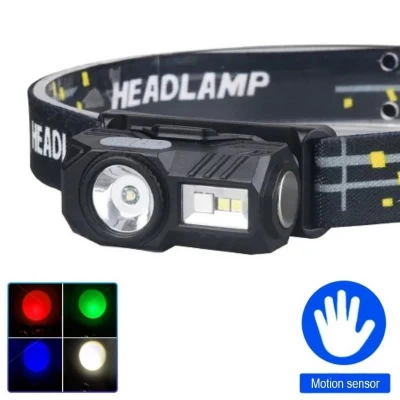Фонарь налобный T131-XPE+3SMD(Red+Green+Blue+UV), Motion Sensor, Li-Ion аккум, магнит, клипса, ЗУ Type-C, Box Фонарь налобный T131-XPE+3SMD(Red+Green+Blue+UV), Motion Sensor, Li-Ion аккум, магнит, клипса, ЗУ Type-C, Box