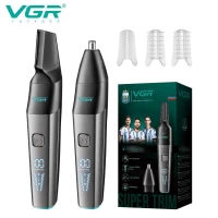 Триммер VGR 2 в 1 V-603, 2 насадки (для носа и волос), IPX5