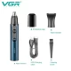 Триммер VGR 2 в 1 V-626 BLUE, 2 насадки (для носа и волос)