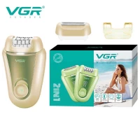 Эпилятор VGR GOLD 2 в 1 V-758, 2 насадки