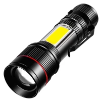 Фонарь BL-520-T6+COB, Li-Ion аккум., ЗУ microUSB, zoom, Box