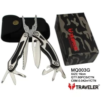 Мультиинструмент (Мультитул) Traveler MQ003G Deluxe 8 в 1, 16см