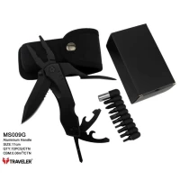 Многофункциональный нож (мультитул) Traveler MS-009-G с комплектом бит 11см