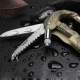 Тактический нож Traveler A-08 кемпинг, альпинистский карабин, крюк, LED фонарик