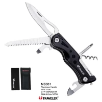 Туристический нож Traveler 11см MS001 Black/Blue/Red