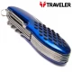 Многофункциональный нож Traveler с 11 инструментами K5011GSC Black/Blue