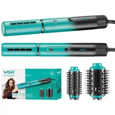 Фен-стайлер VGR V-489 GREEN 3 в 1, Professional, 3 насадки, 1100-1300 Вт