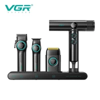 Комплект VGR STEPLERSS PRO 4 IN 1 BLACK, машинка для стрижки (Clipper), триммер, электробритва, фен Комплект VGR STEPLERSS PRO 4 IN 1 BLACK, машинка для стрижки (Clipper), триммер, электробритва, фен