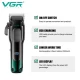 Аккумуляторная машинка для стрижки (clipper) VGR V-013 GREEN, 8 насадок, 6500 RPM, 2000 mAh, LED display Аккумуляторная машинка для стрижки (clipper) VGR V-013 GREEN, 8 насадок, 6500 RPM, 2000 mAh, LED display