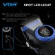 Аккумуляторная машинка для стрижки (clipper) VGR V-001 BLUE, 10 насадок, 9000 RPM, 4600 mAh, LED light, LED display