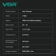 Триммер VGR V-260 GREEN, 3 насадки, 2000mAh, 9000 RPM, LED display