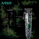 Аккумуляторная машинка для стрижки (clipper) VGR V-279 GREEN, 6 насадок, 9000 RPM, 2500 mAh, LED display
