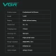 Электробритва VGR V-307 RED шейвер, двойное лезвие,  2000mAh, 9000 RPM