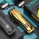 Аккумуляторная машинка для стрижки (clipper) VGR V-138 GOLD, 4 насадки, 7000 RPM, 2500 mAh, LED display