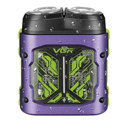 Электробритва VGR V-344 PURPLE, роторная, 8000 RPM, IPX6