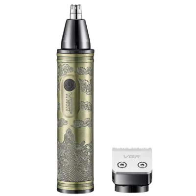 Триммер VGR 2 в 1 V-618, 2 насадки - триммер, триммер для носа