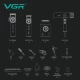 Комплект VGR STEPLERSS PRO 4 IN 1 BLACK, машинка для стрижки (Clipper), триммер, электробритва, фен Комплект VGR STEPLERSS PRO 4 IN 1 BLACK, машинка для стрижки (Clipper), триммер, электробритва, фен