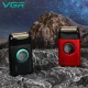 Электробритва VGR V-378 BLACK шейвер, двойное лезвие + триммер, регулировка мощности 7000-9000 RPM, LED Display