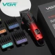 Аккумуляторная машинка для стрижки (clipper) VGR V-026 RED, 6 насадок, 9000 RPM, LED display Аккумуляторная машинка для стрижки (clipper) VGR V-026 RED, 6 насадок, 9000 RPM, LED display