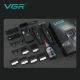Комплект VGR 3 в 1 V-640 S3 BLACK, машинка для стрижки (clipper), триммер и электробритва (шейвер)