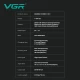Комплект VGR 3 в 1 V-640 S3 BLACK, машинка для стрижки (clipper), триммер и электробритва (шейвер)