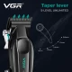 Аккумуляторная машинка для стрижки (clipper) VGR V-662 GREEN, 7000 RPM, 6 насадок, LED display