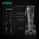 Аккумуляторная машинка для стрижки (clipper) VGR V-880C BLACK, EXTERNAL ROTOR MOTOR, MIM BLADE, 11 насадок, док-станция