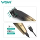 Аккумуляторная машинка для стрижки (clipper) VGR V-003 GOLD, 6 насадок, TURBO режим 9000 RPM, керамическое лезвие, LED display Аккумуляторная машинка для стрижки (clipper) VGR V-003 GOLD, 6 насадок, TURBO режим 9000 RPM, керамическое лезвие, LED display