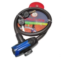 Замок велосипедный KIHUU LOCK 8305, 12*100 тросовый, 2 ключа