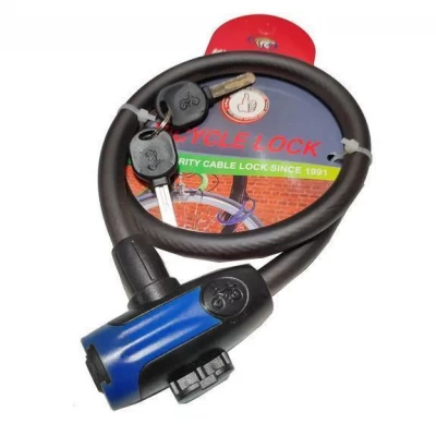 Замок велосипедный KIHUU LOCK 8305, 12*100 тросовый, 2 ключа