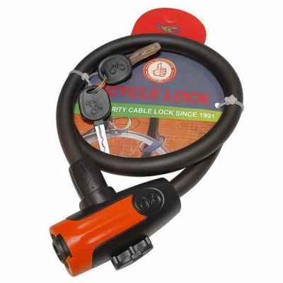 Замок велосипедный KIHUU LOCK 8305, 12*65 тросовый, 2 ключа