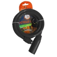 Замок велосипедный KIHUU LOCK 8121, 8*80 тросовый, 2 ключа