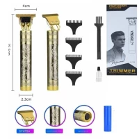 Машинка (триммер) для стрижки волос и бороды T9-4, 1х18650, 4 насадки (1.5, 2, 3, 4 мм)